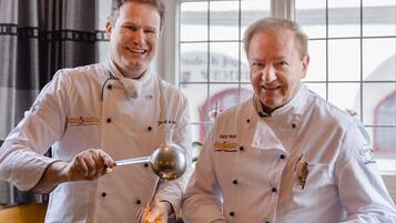 Lunch and dinner served, Regional cuisine