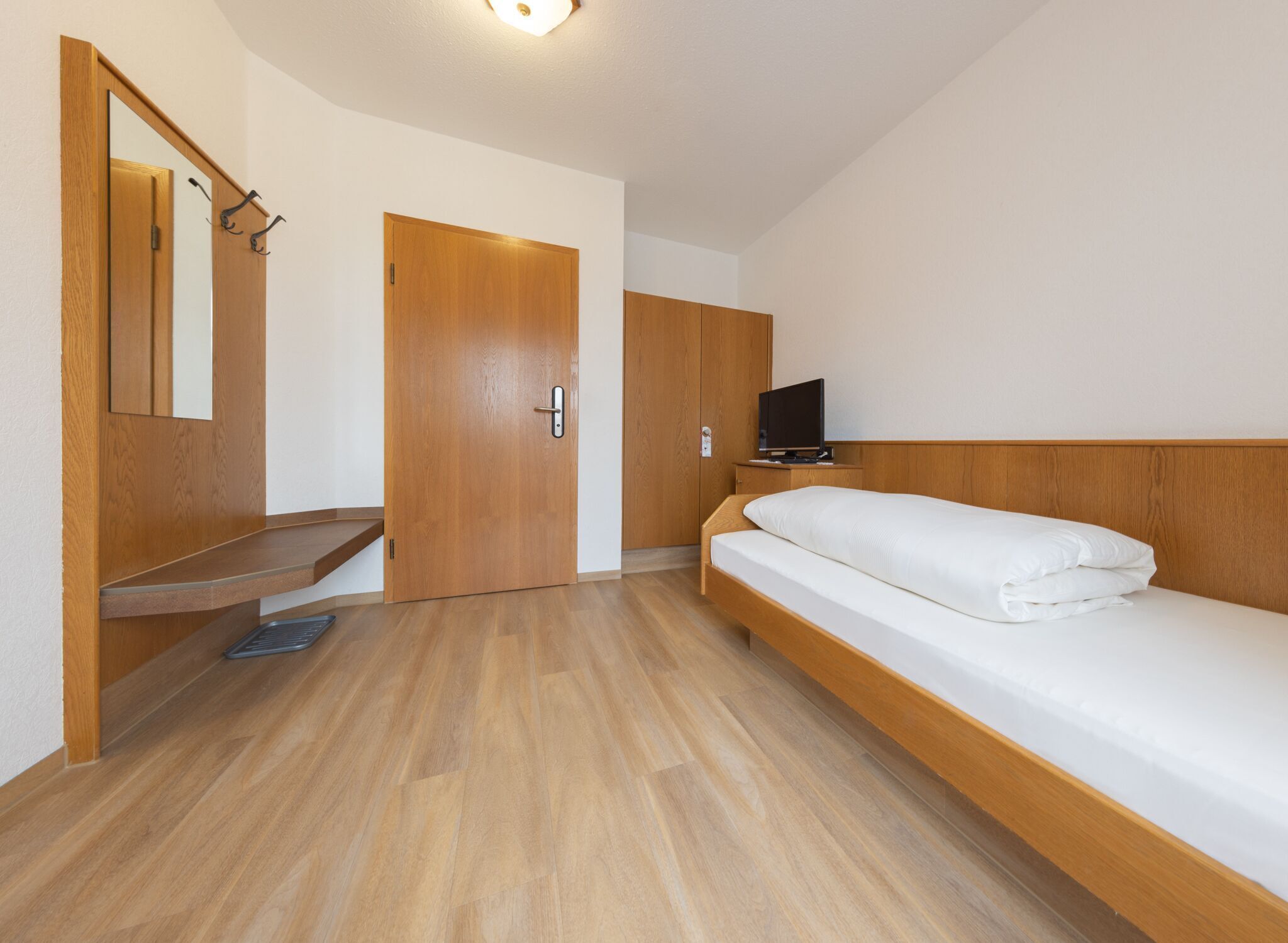 Minibar, desk, laptop workspace, soundproofing