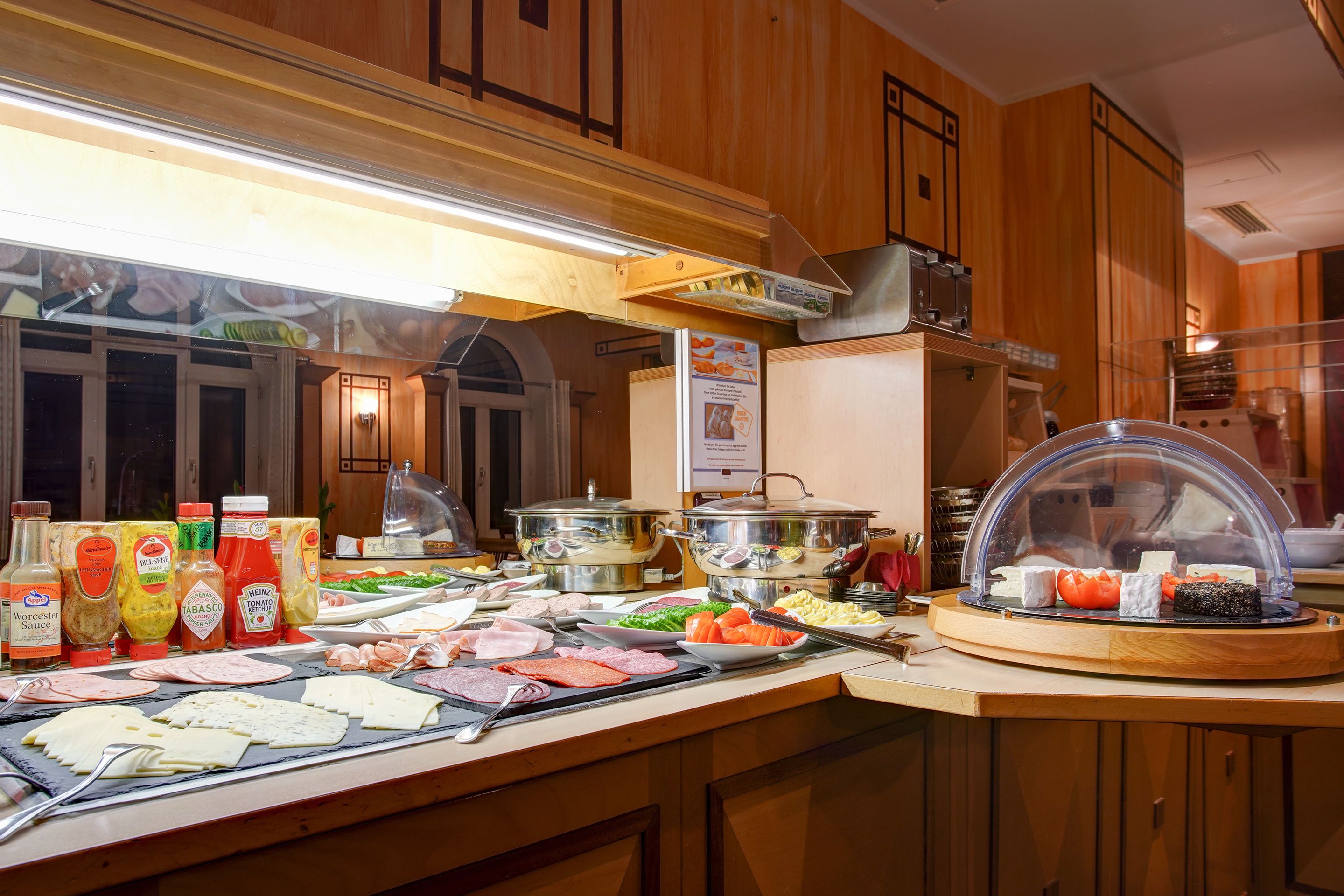 daily buffet breakfast (eur 14.90 per person)