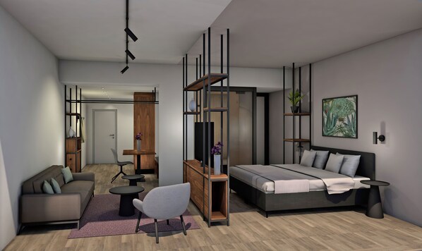 جناح جونيور | ميني بار ومكتب ومساحة عمل للكمبيوتر المحمول وواي فاي مجانًا