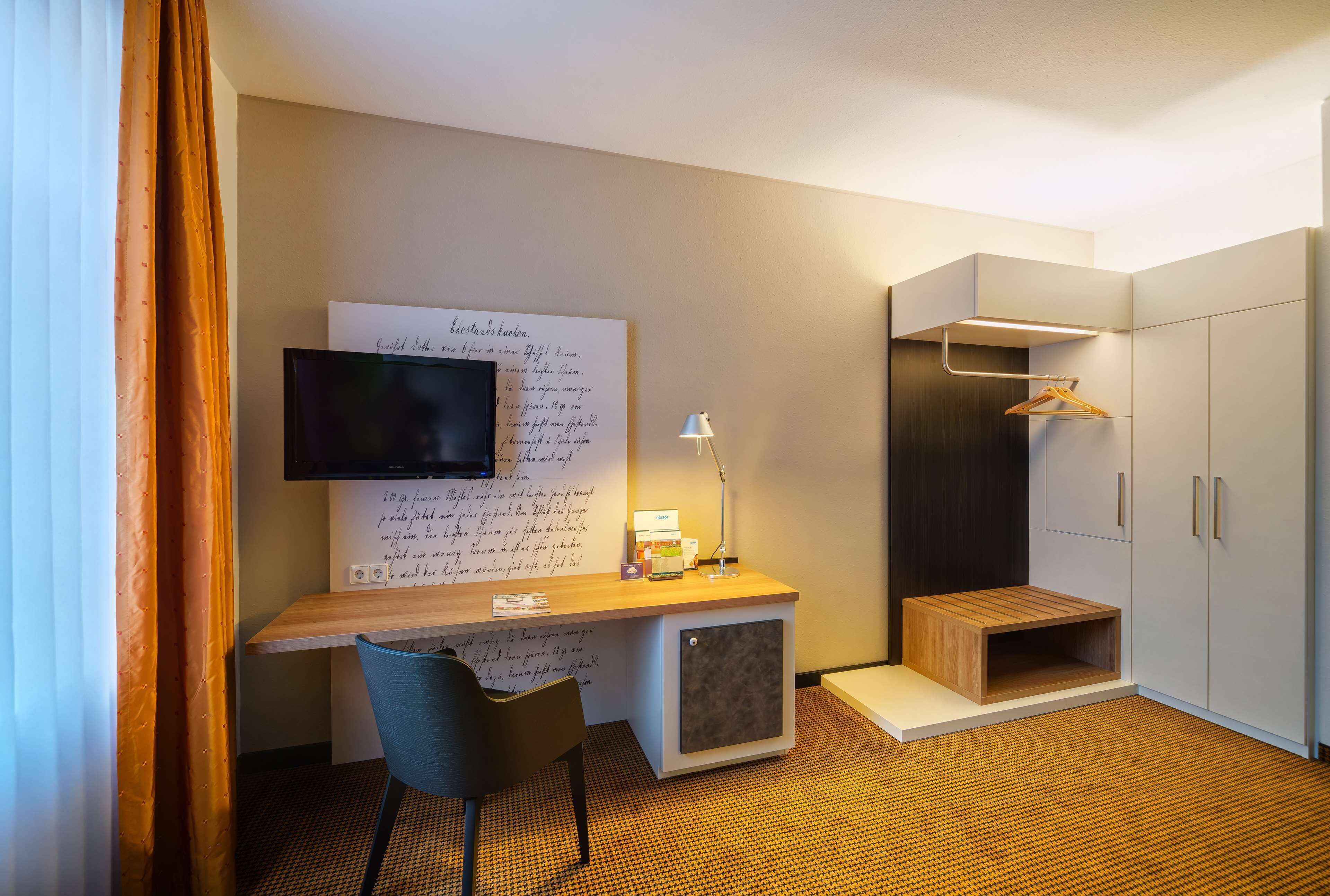 in-room safe, desk, laptop workspace, blackout curtains