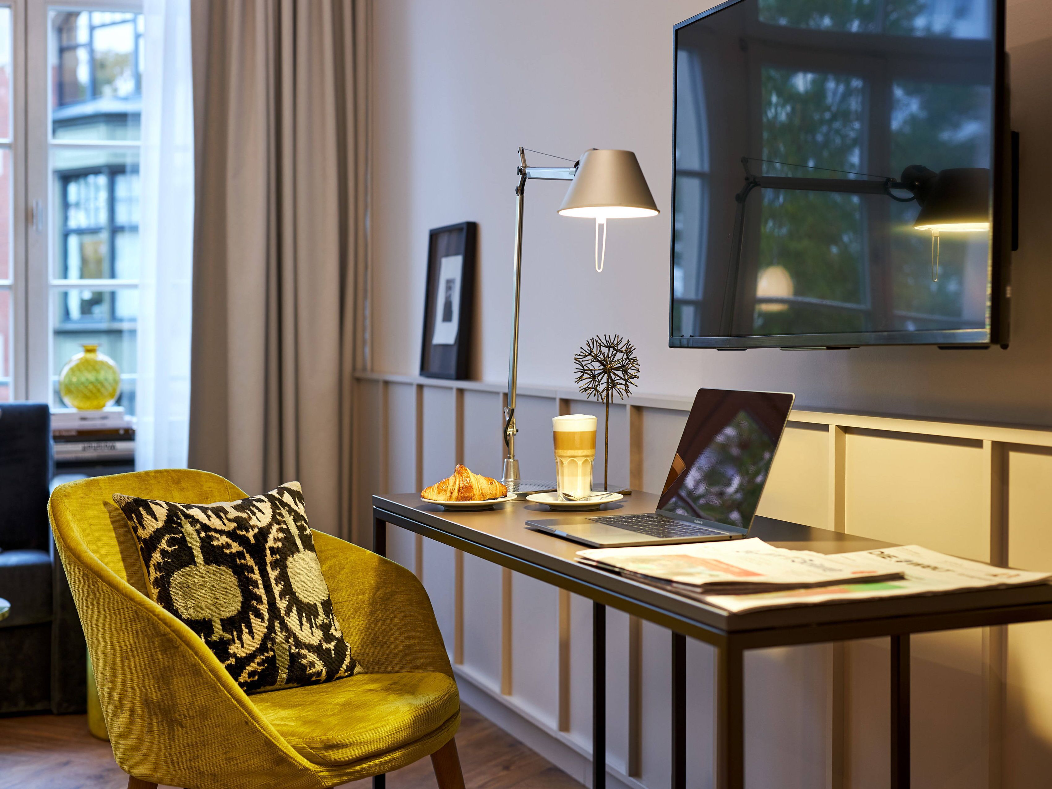 premium room | living area | 55-inch smart tv with cable channels, netflix, streaming services