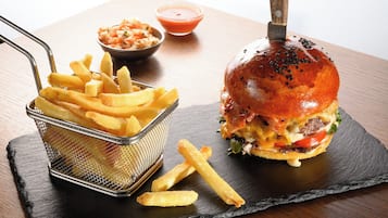 Lunch and dinner served, Middle Eastern cuisine
