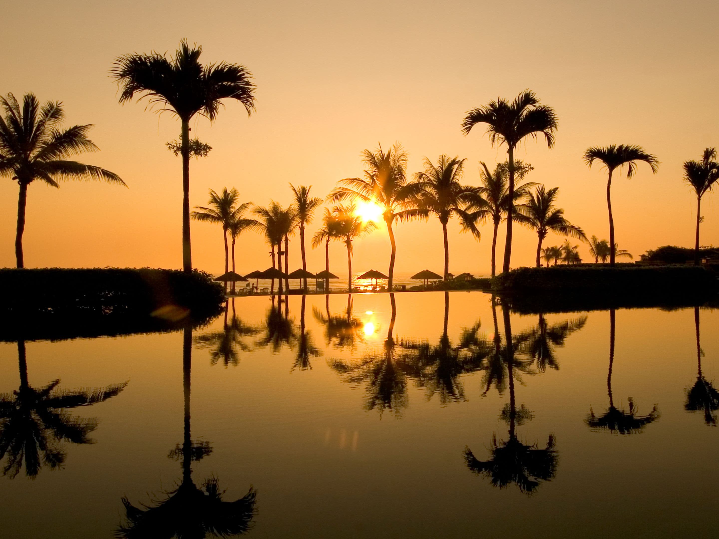 2 outdoor pools, pool umbrellas, pool loungers