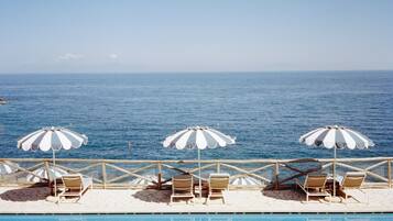 3 indoor pools, outdoor pool, pool umbrellas, pool loungers
