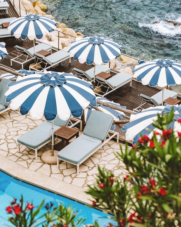Private beach nearby, sun loungers, beach umbrellas, beach towels