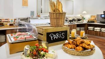 Daily buffet breakfast (EUR 24 per person)