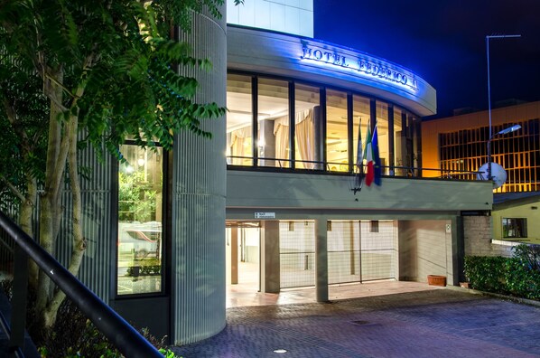 Front of property - evening/night