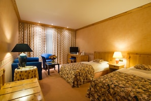 In-room safe, desk, iron/ironing board, free cribs/infant beds
