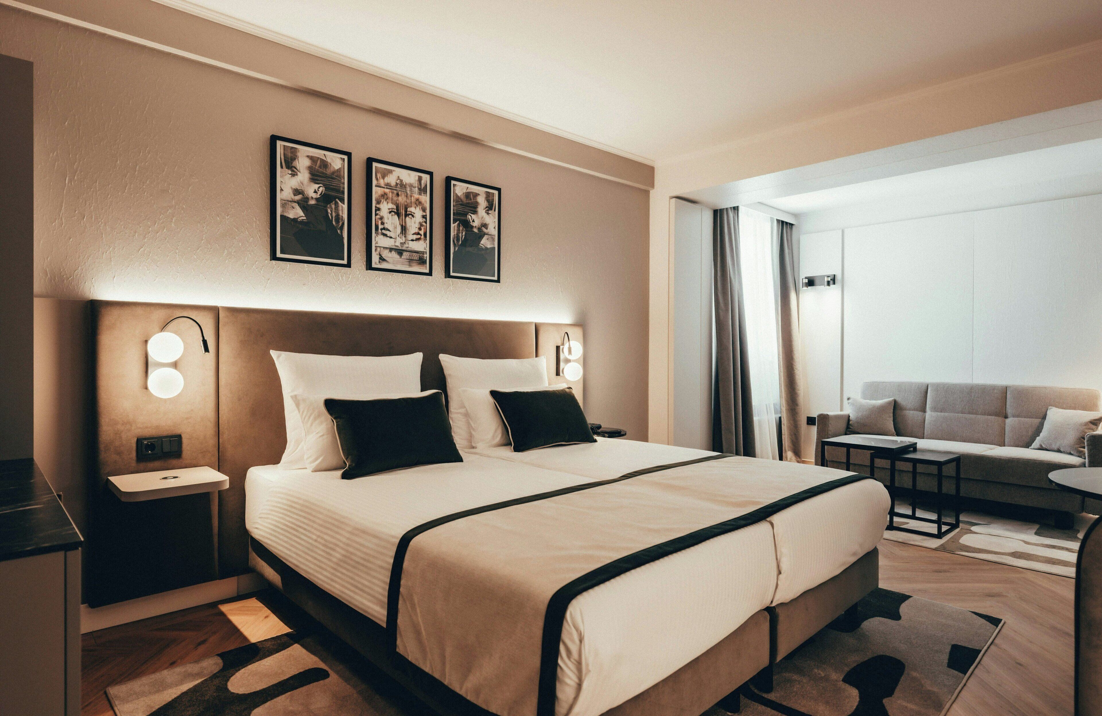 Familienzimmer | Schreibtisch, schallisolierte Zimmer, kostenlose Babybetten