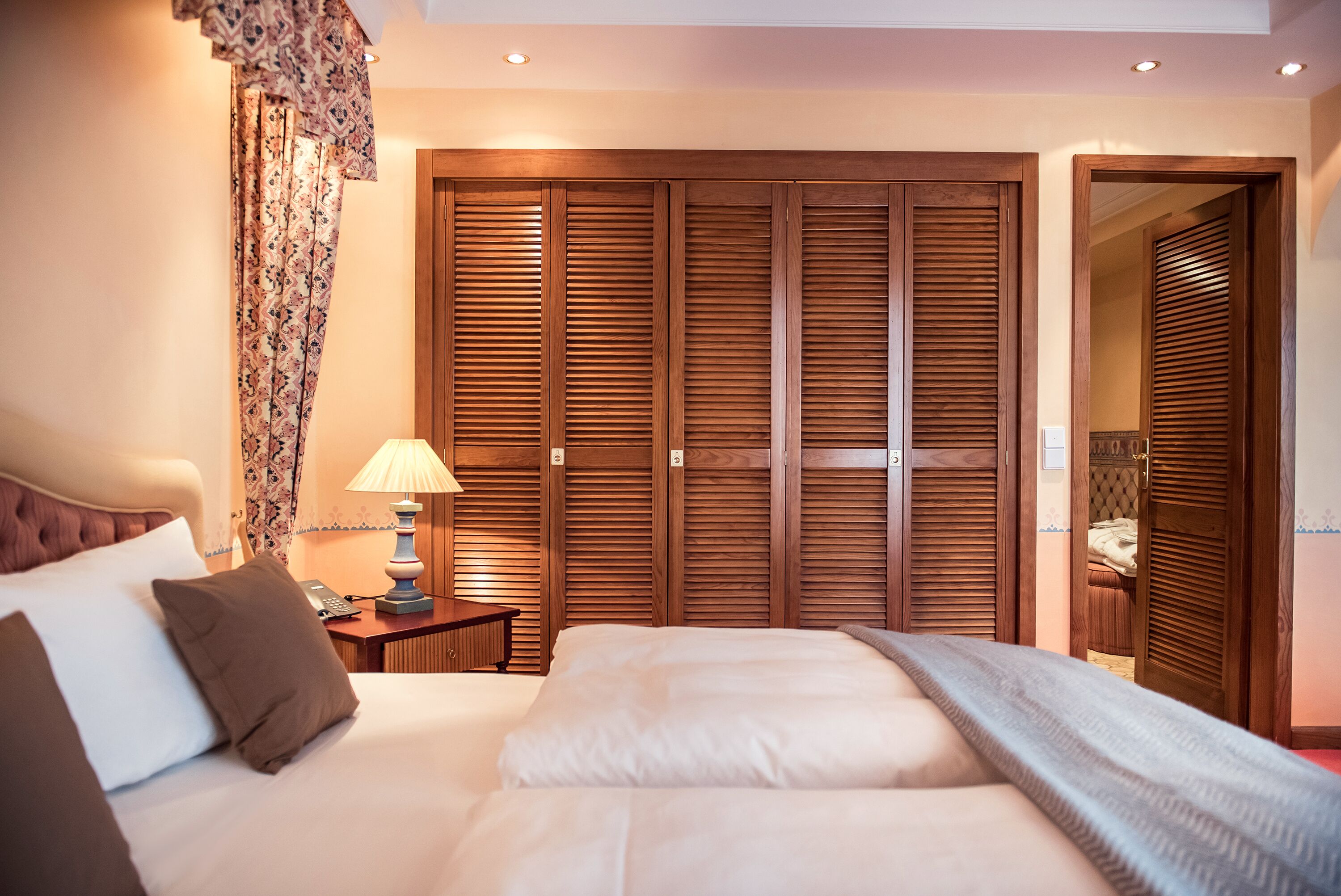 hypo-allergenic bedding, individually decorated, desk, laptop workspace