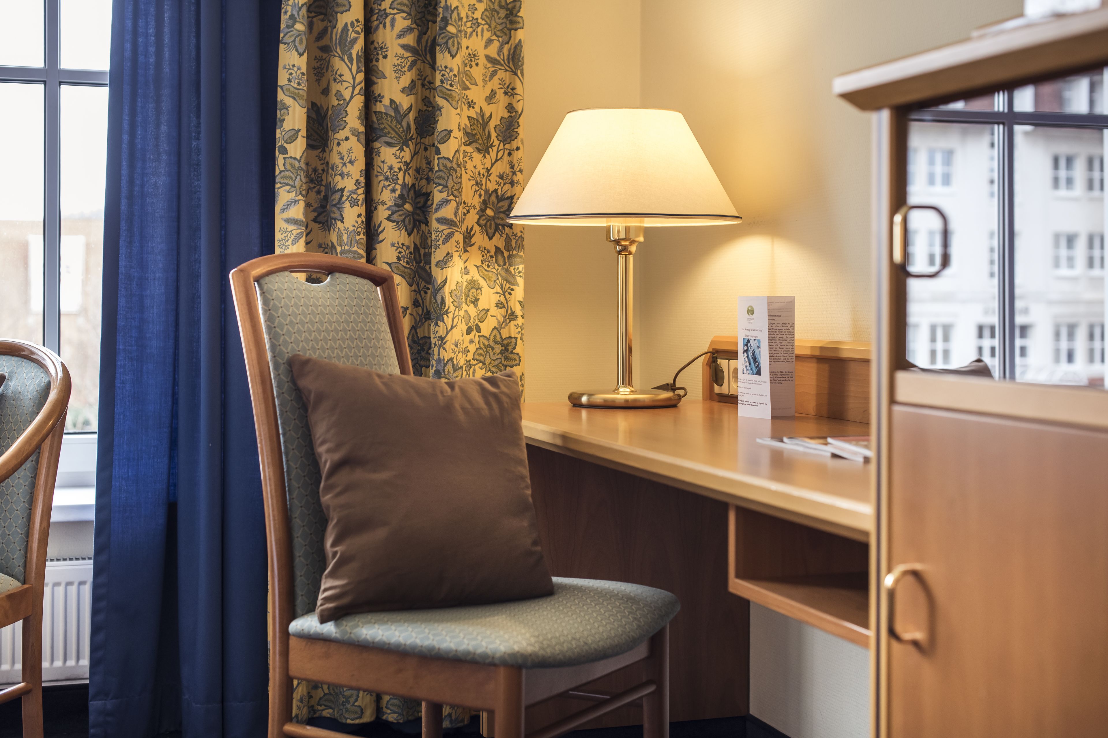 Hypo-allergenic bedding, individually decorated, desk, laptop workspace