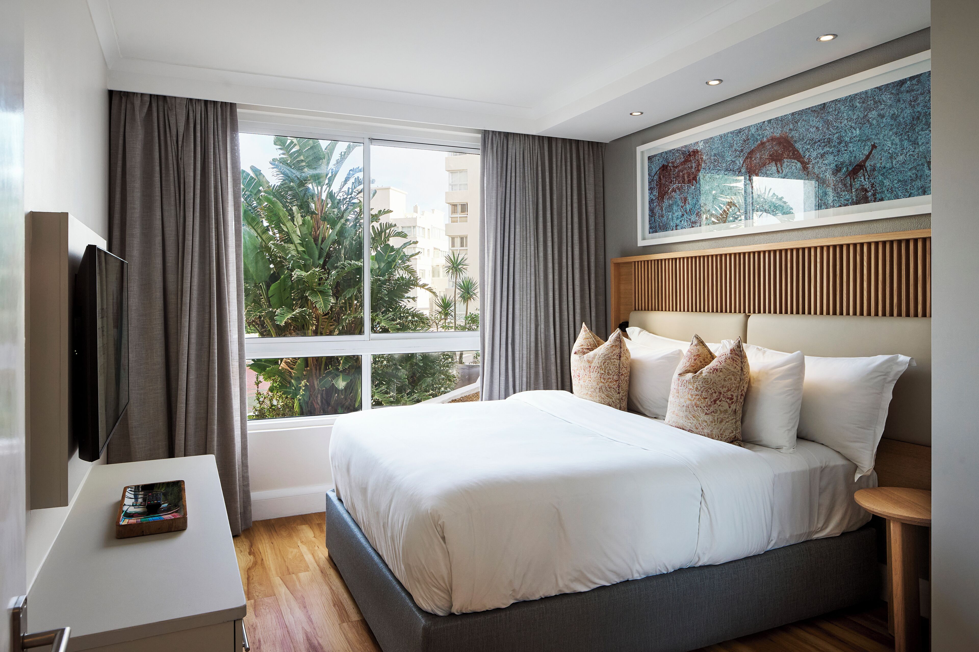 Egyptian cotton sheets, premium bedding, Tempur-Pedic beds, in-room safe