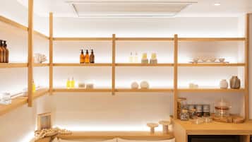 Espace de soins pour les couples, soins corporels, soins du visage