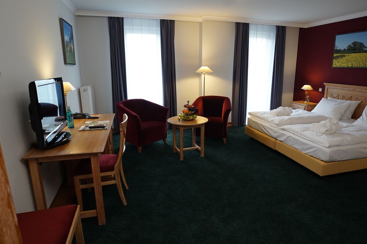 Comfort Double Room | Hypo-allergenic bedding, minibar, in-room safe, individually decorated