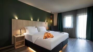 1 Schlafzimmer, Allergikerbettwaren, Zimmersafe, Schreibtisch