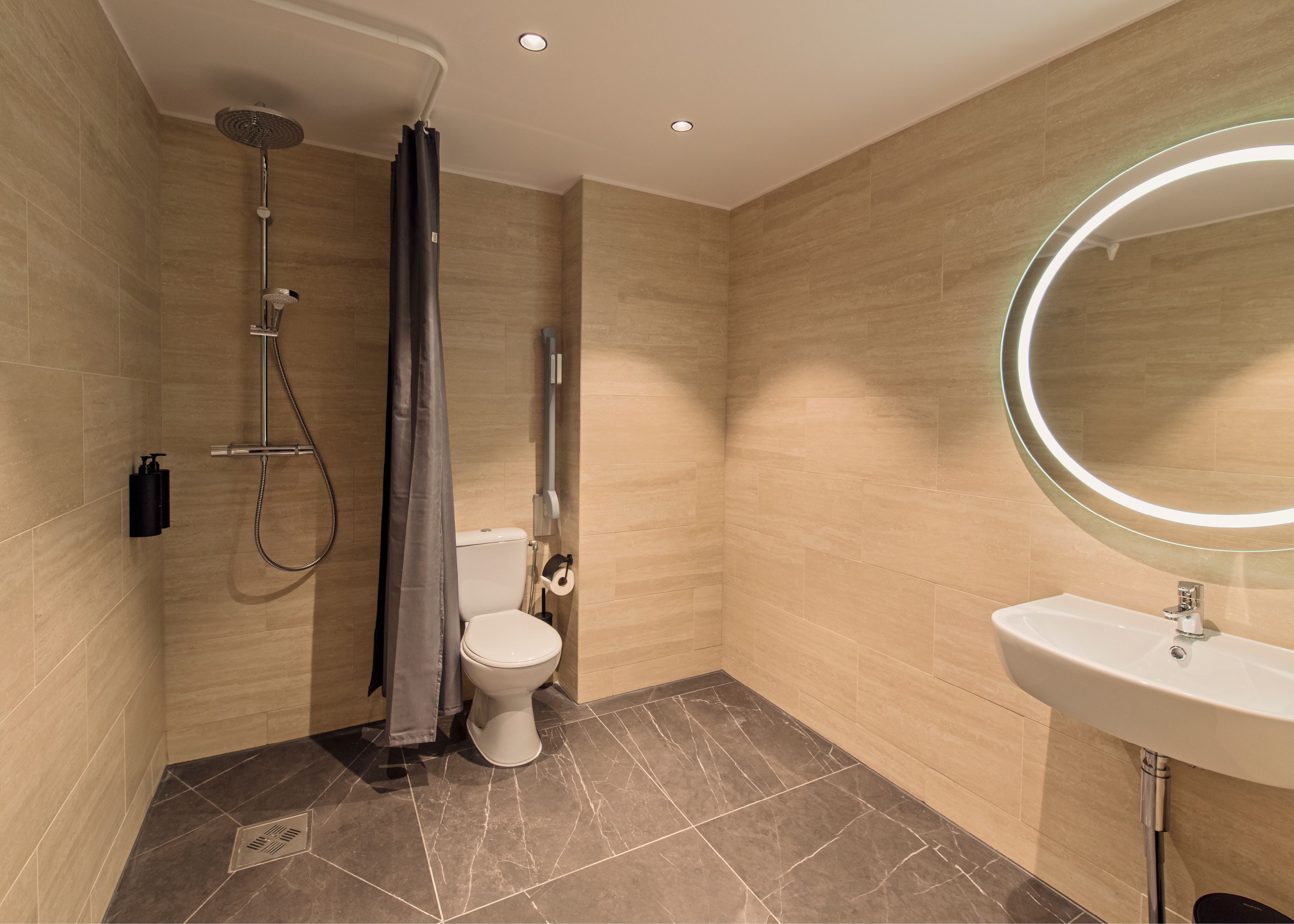 room, accessible | bathroom | hair dryer, bathrobes, heated floors, towels