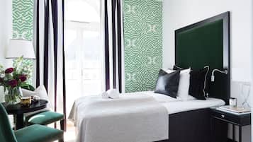 Hypo-allergenic bedding, individually decorated, individually furnished