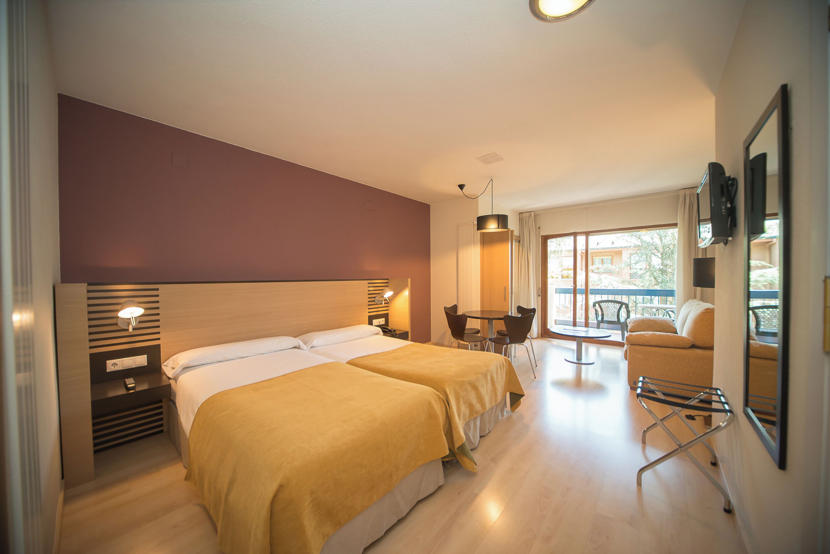 Minibar, desk, WiFi (free), bed sheets