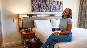 1 slaapkamer, luxe beddengoed, bedden met traagschuimmatras, een minibar