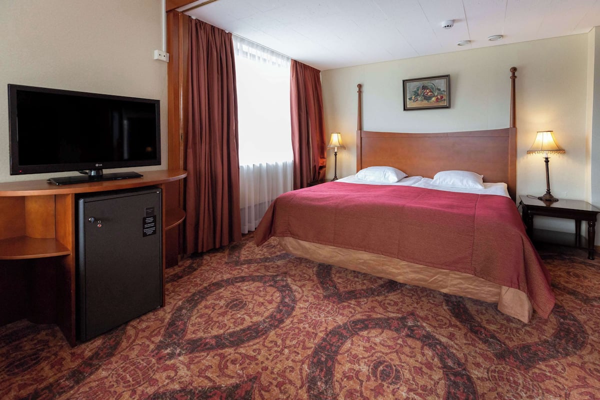 Suite junior, 1 cama King size y sofá cama | Escritorio, cortinas blackout, wifi gratis y ropa de cama