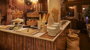 Daily buffet breakfast (EUR 21 per person)