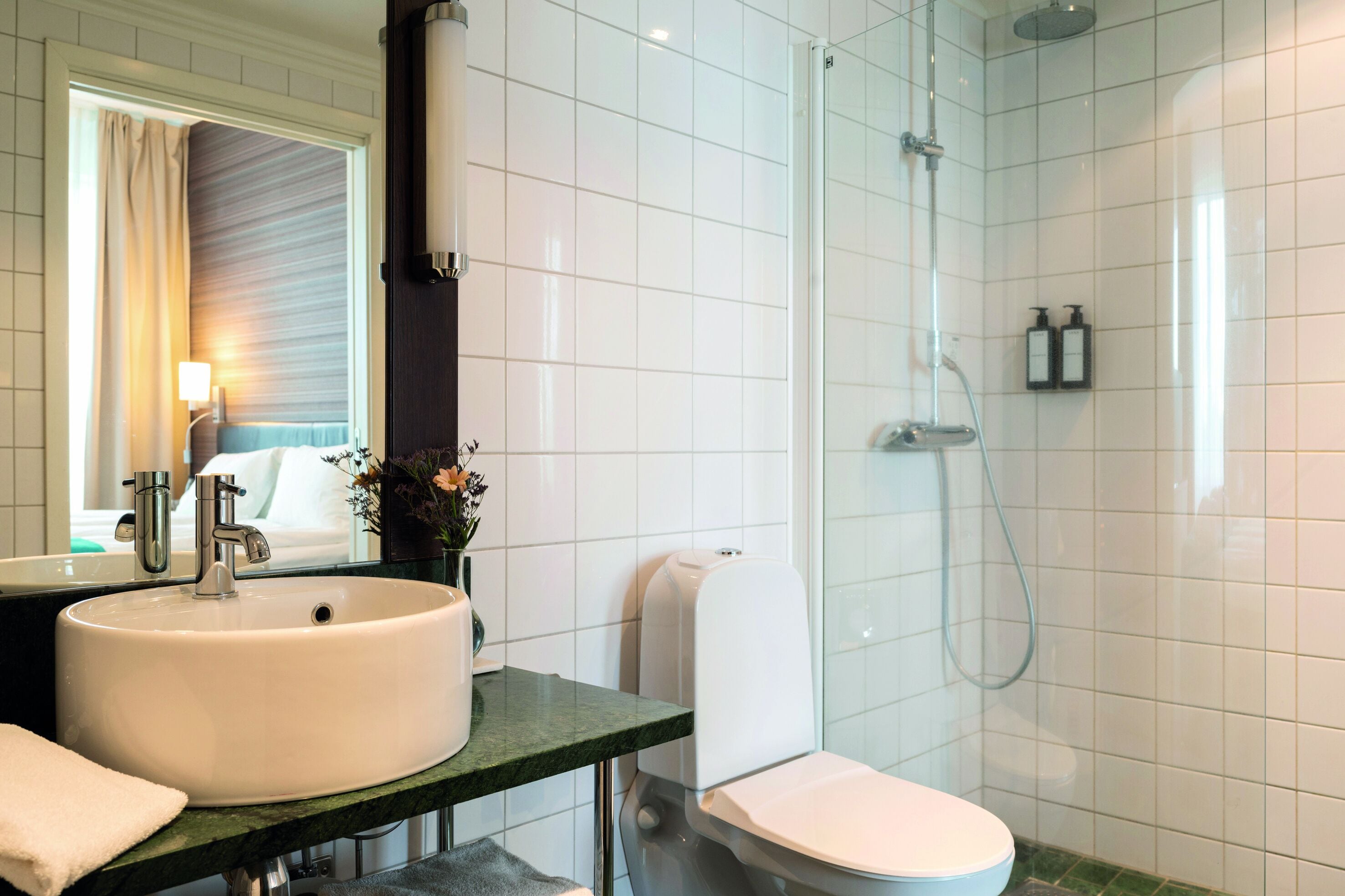 family room | bathroom | hair dryer, towels