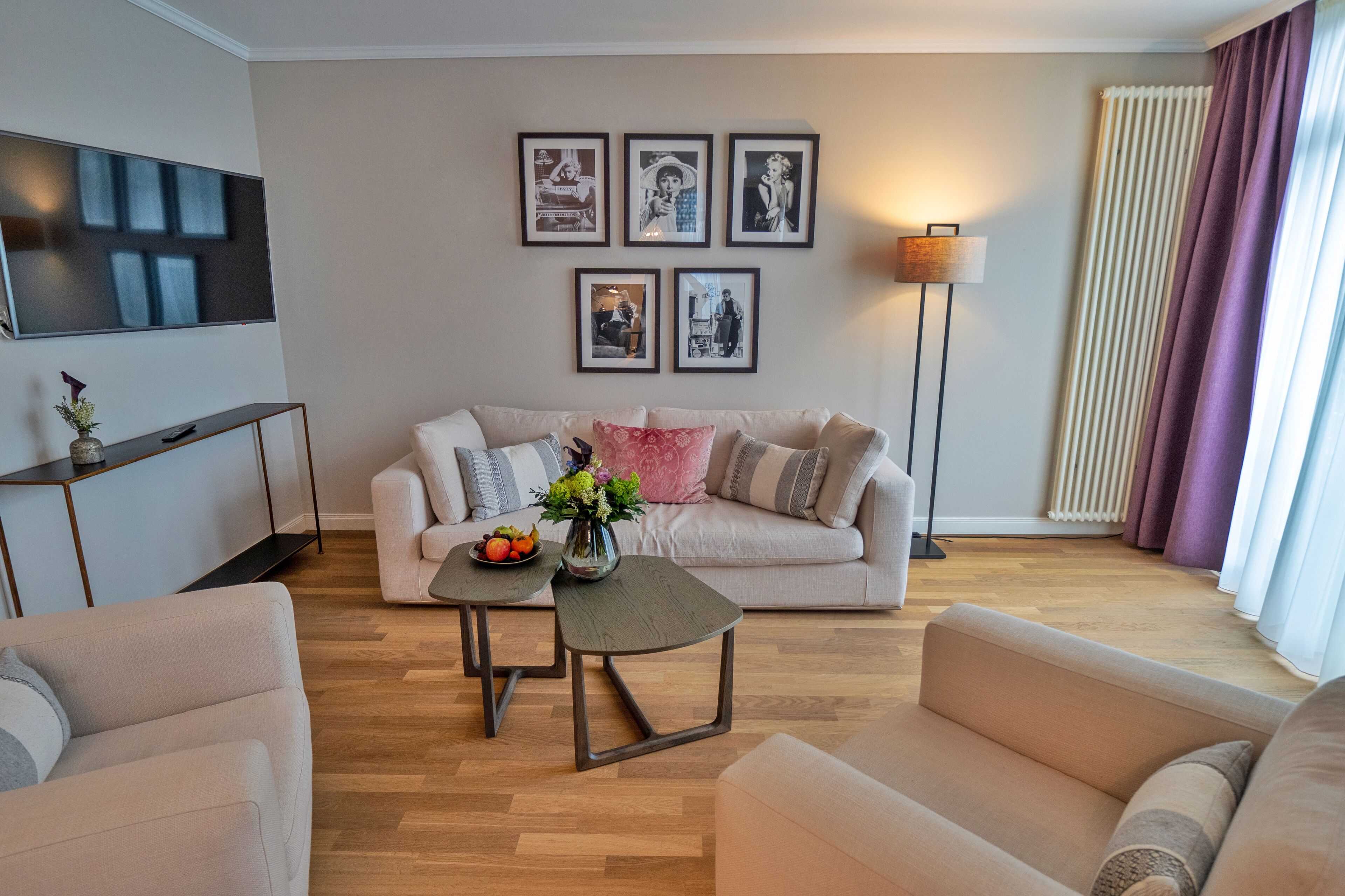 apartment | living area | flat-screen tv