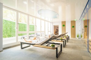 Sauna, steam room, body treatments, body wraps, body scrubs