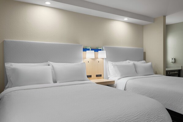 Standard Room, 2 Queen Beds | In-room safe, individually decorated, individually furnished, desk