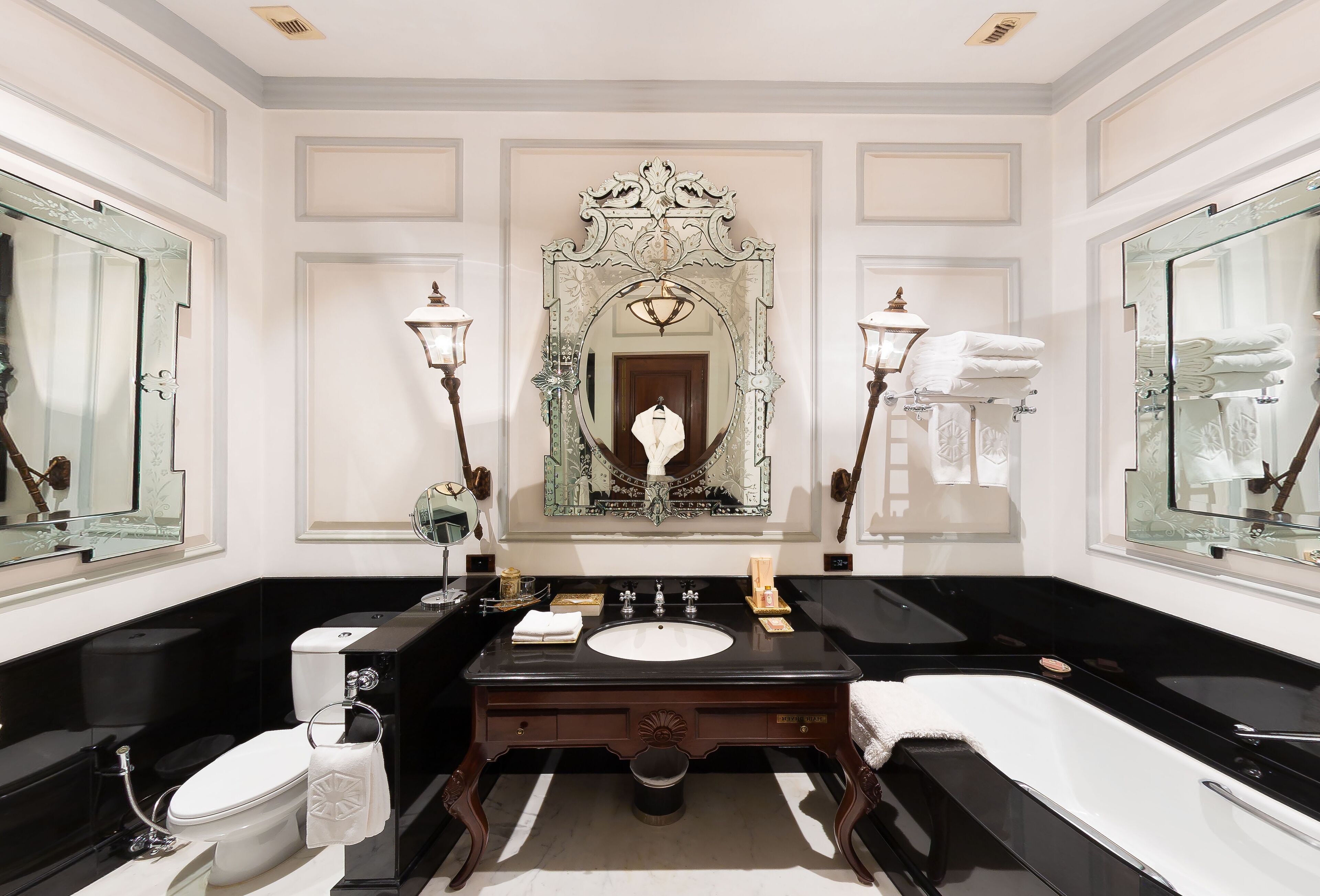 suite, 1 bedroom, garden view (historical) | bathroom | separate bathtub and shower, deep-soaking bathtub, designer toiletries