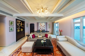 Grand-Suite, Balkon | Wohnbereich