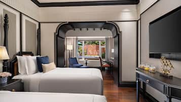 Literie de qualité supérieure, couette en duvet d'oie, minibar