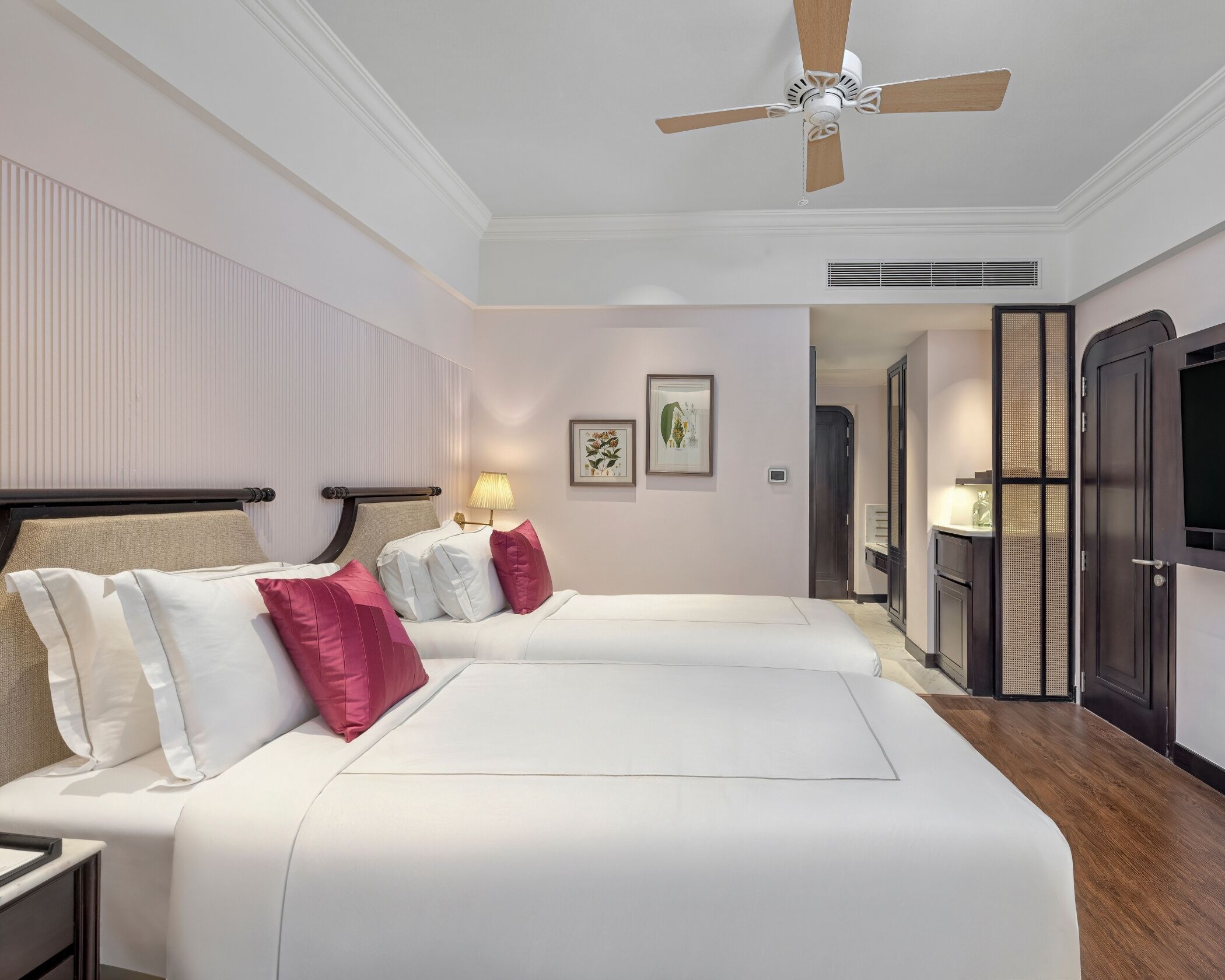 Premium bedding, down duvets, minibar, in-room safe