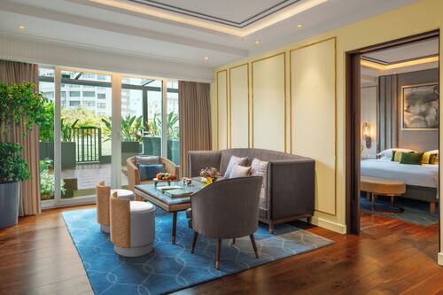 Suite Deluxe, 1 trÚs grand lit (Garden) | Coin séjour