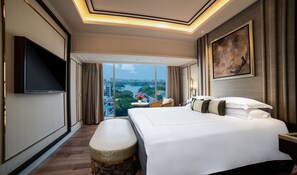 Ropa de cama de alta calidad y minibar 