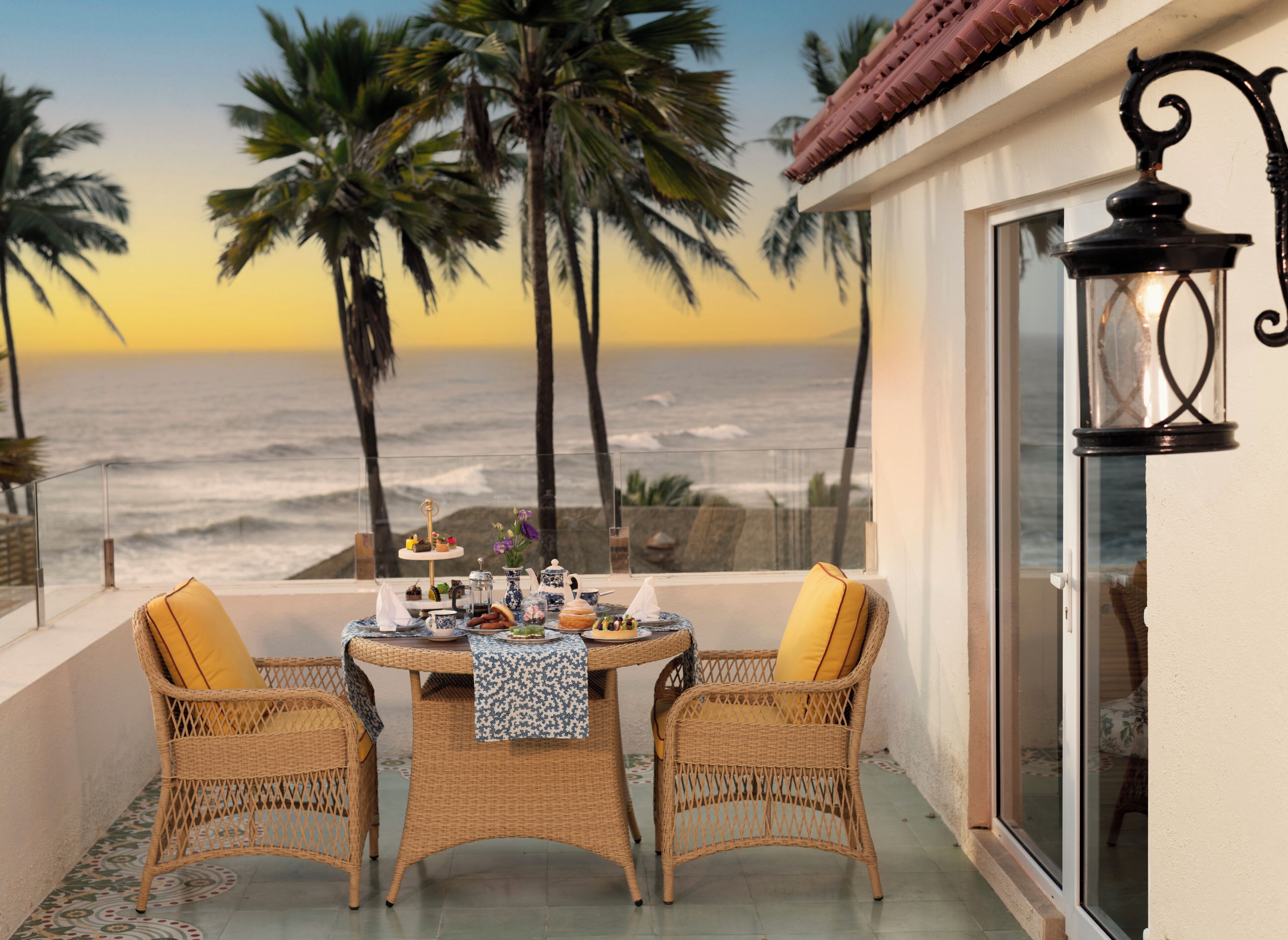 Luxe suite, uitzicht op zee | Terras