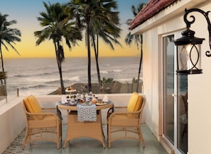 Suite de lujo, vista al mar | Terraza o patio