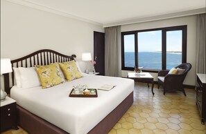 Premium bedding, memory foam beds, minibar, in-room safe - Taj Fort Aguada Resort & Spa, Goa (Candolim)