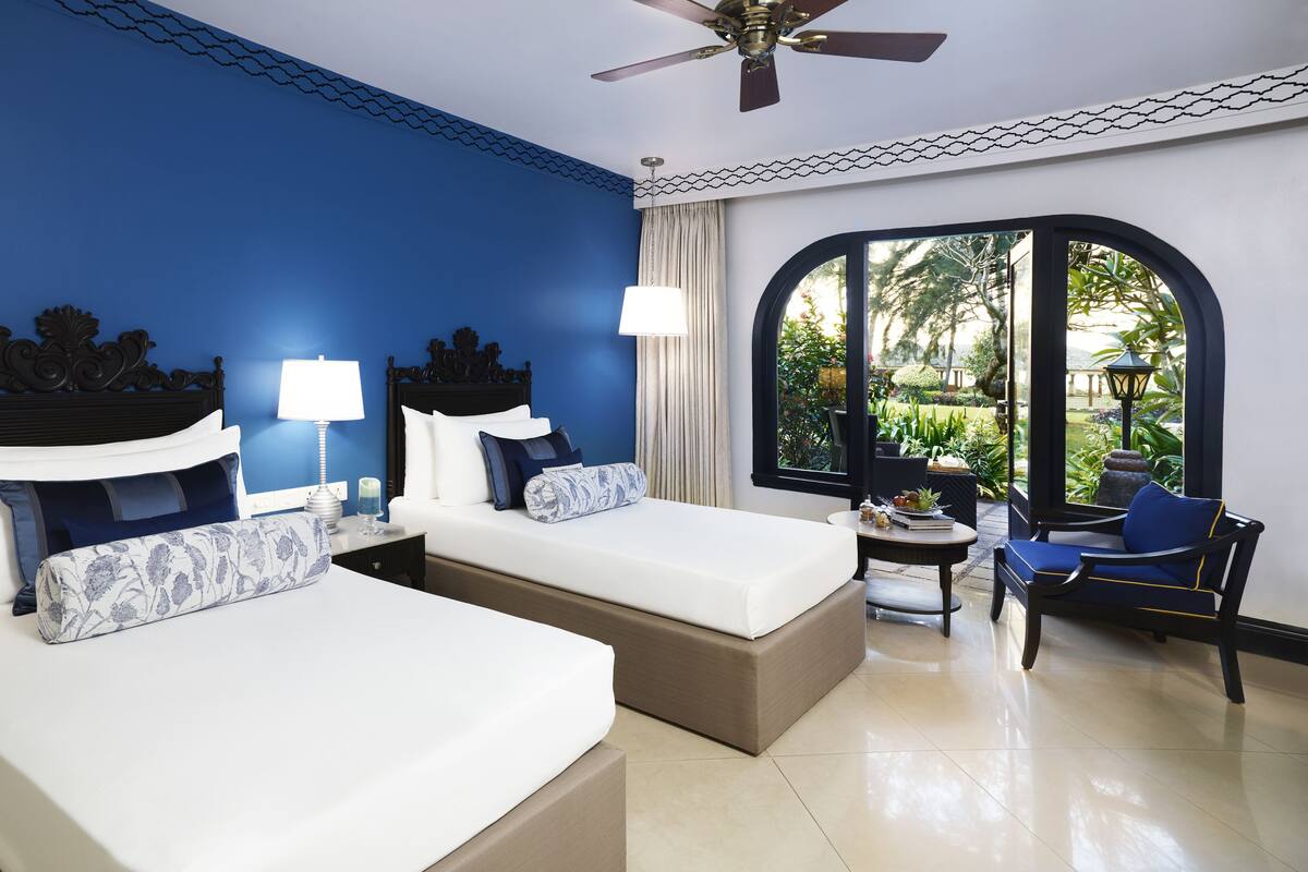 Premium bedding, memory foam beds, minibar, in-room safe