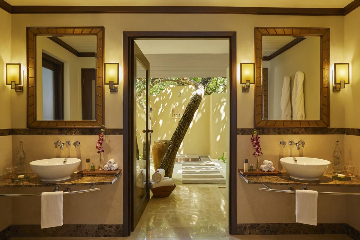 suite, 2 bedrooms (beach villa) | bathroom | separate bathtub and shower, rainfall showerhead, designer toiletries