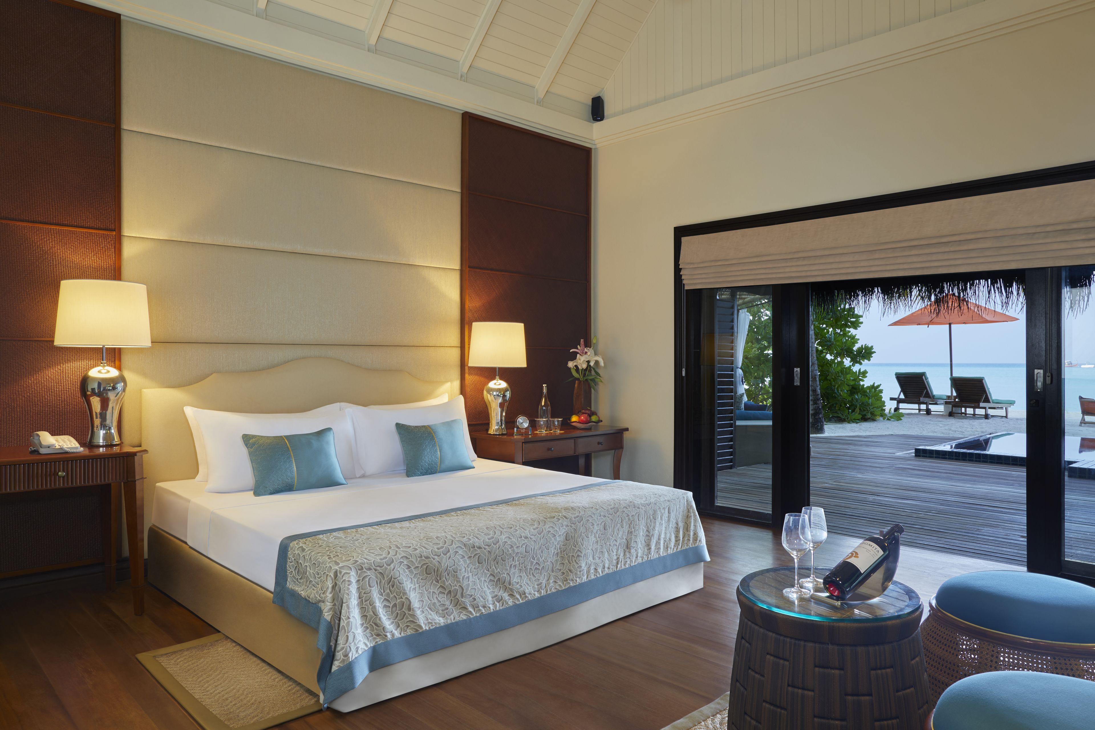 Deluxe Villa, 1 King Bed, Ocean View (Beach) | Premium bedding, memory foam beds, minibar, in-room safe