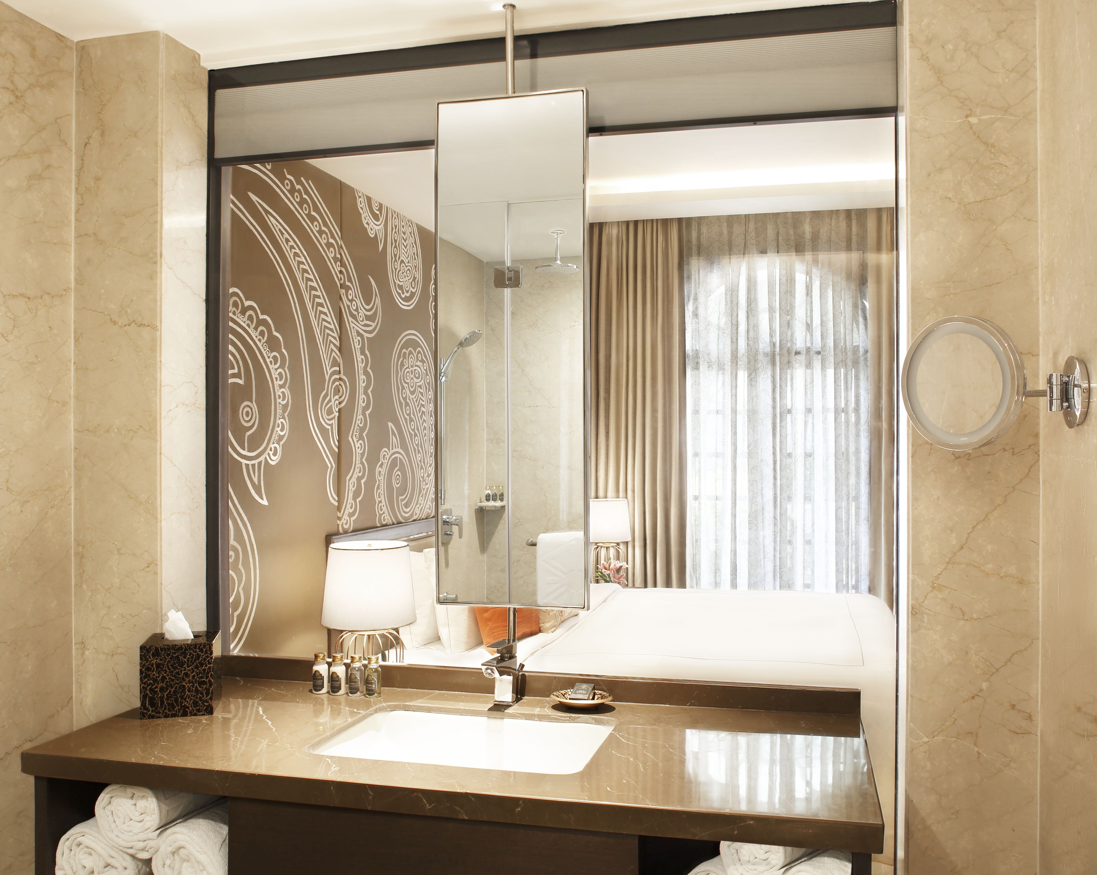 free toiletries, bathrobes, slippers, towels