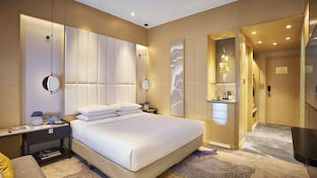 Literie de qualité supérieure, couette en duvet d'oie, minibar