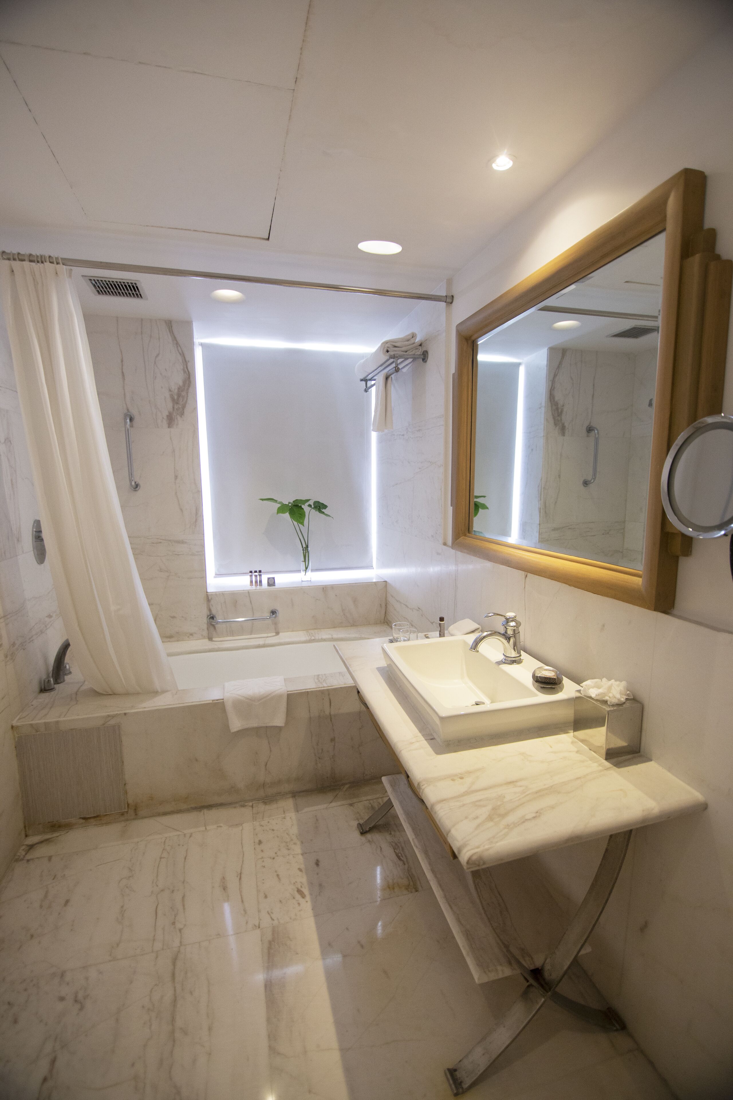 free toiletries, hair dryer, bathrobes, slippers