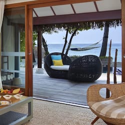 Presidential Nirvana Suite, 2 Bedrooms, Private Pool, Ocean View | Living area | 32-inch LCD TV with satellite channels, TV, DVD player
