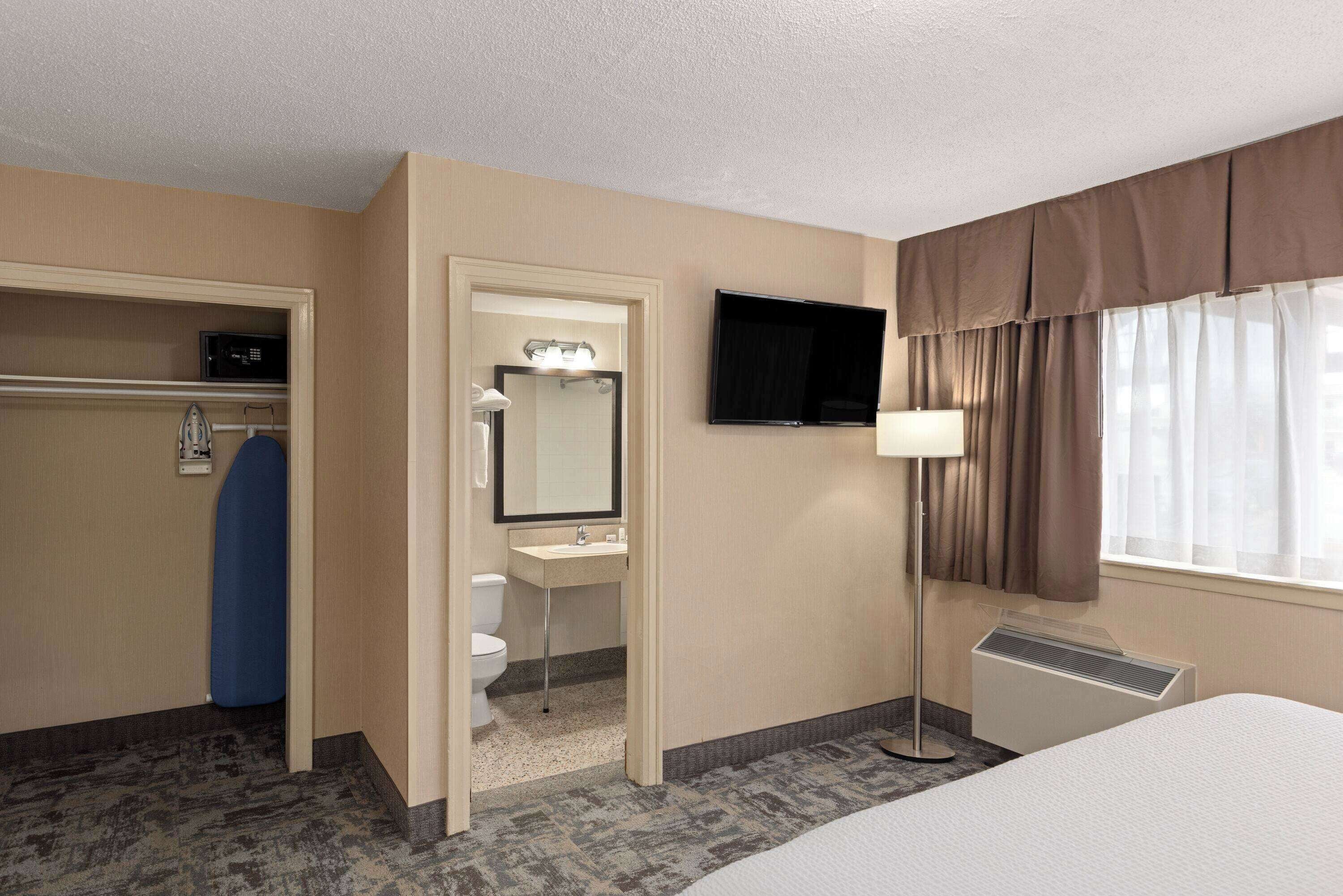 In-room safe, desk, blackout curtains, iron/ironing board