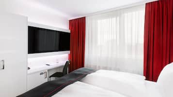 Standard Double Room | Free minibar items, in-room safe, desk, soundproofing