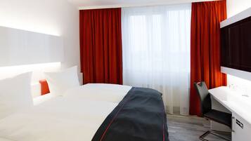 Standard Double Room | Free minibar items, in-room safe, desk, soundproofing