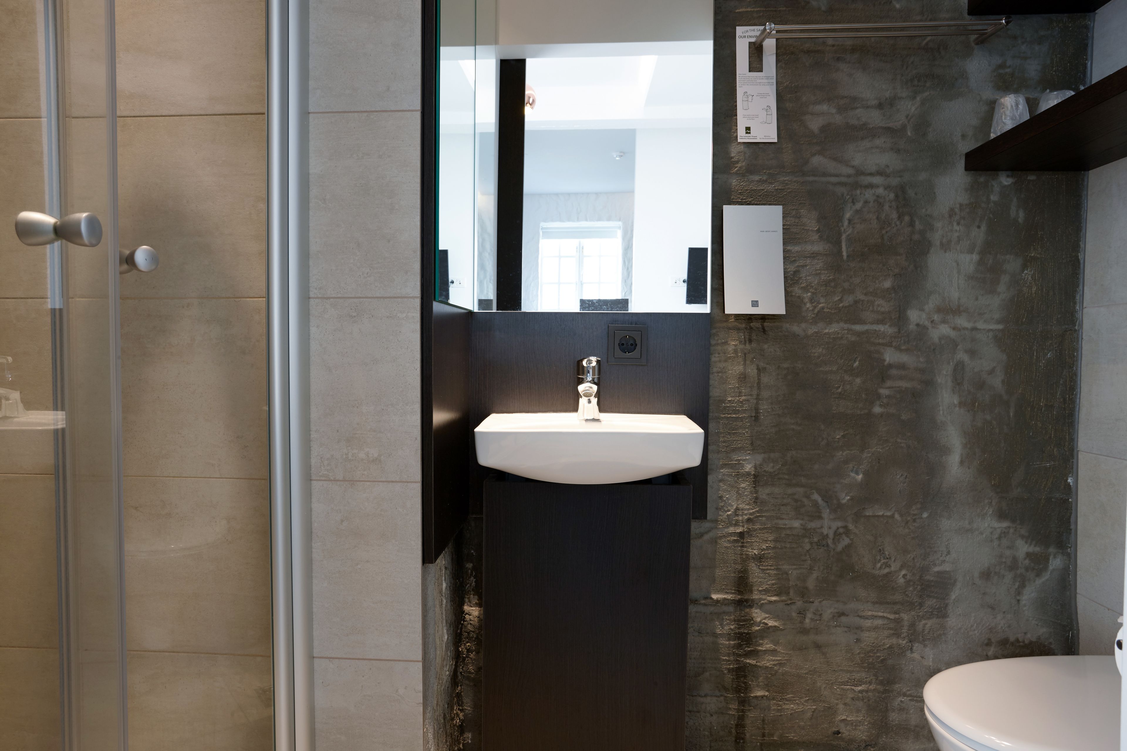 design room | bathroom | hair dryer, towels